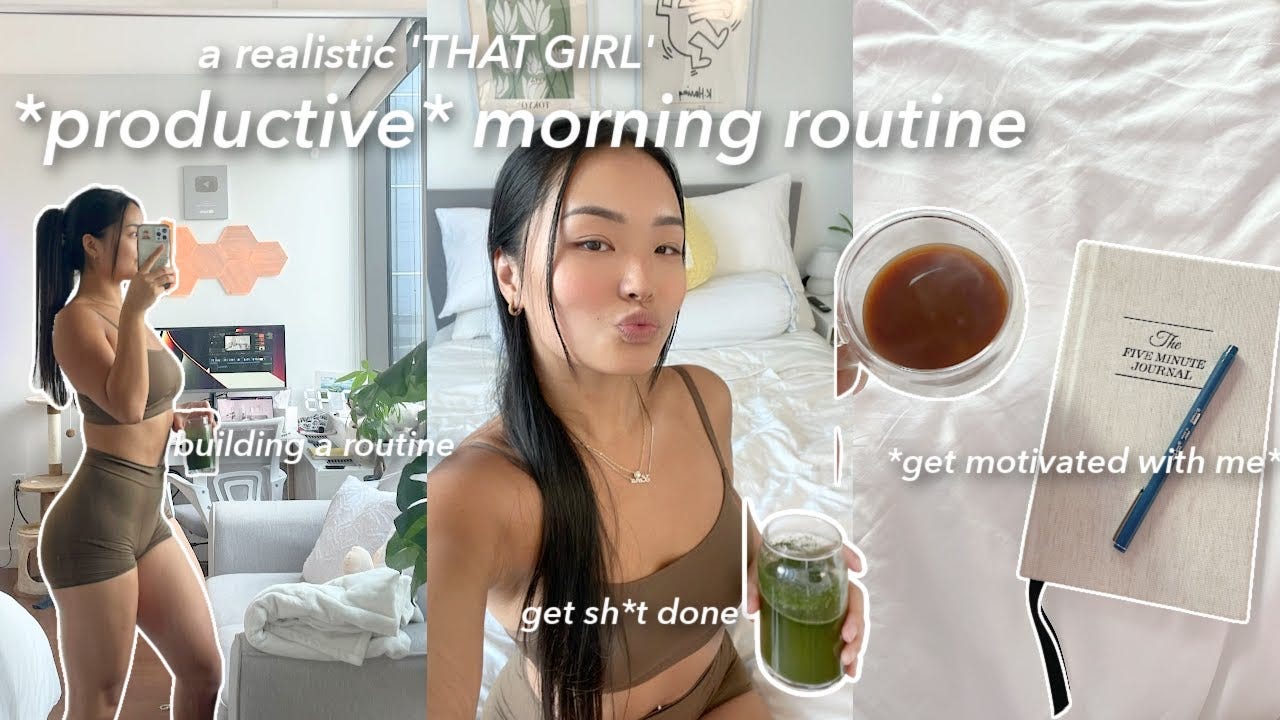 how to have a *productive* morning routine: building a routine, *realistic*  tips, & healthy habits! - YouTube