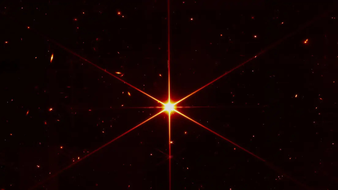 James Webb telescope first focused image
