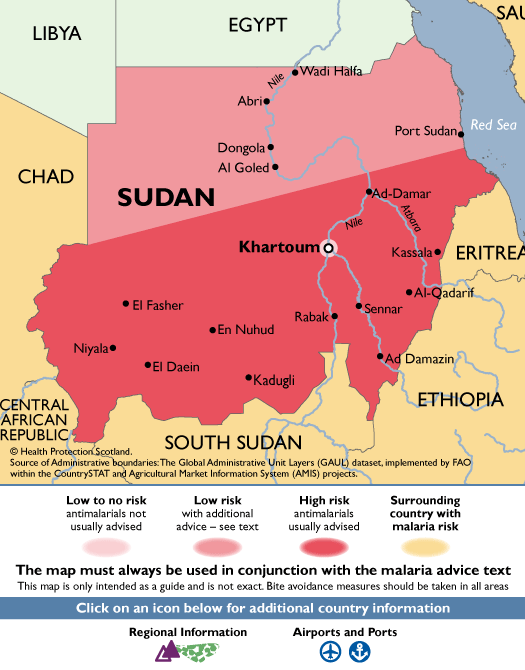 SudanMalaria Map
