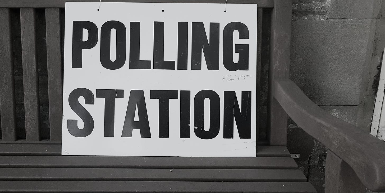 Polling station. Photo by Steve Houghton-Burnett on Unsplash