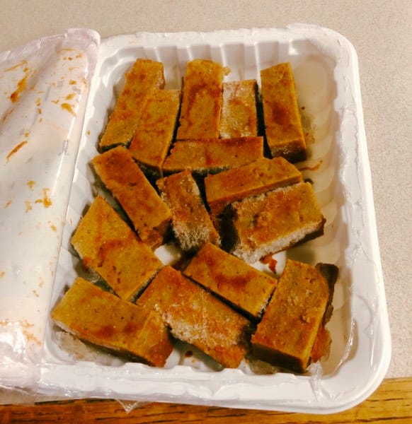 uncooked plant squad seitan ribs in package.