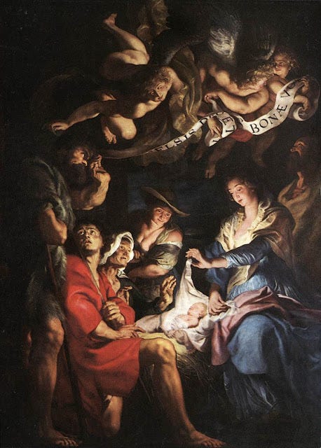 Adoration of the Shepherds, 1608, Virgin Mary