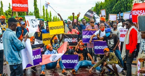 EndSARS protesters assaulted in Abuja as Police fire gunshots, teargas -  1st for Credible News