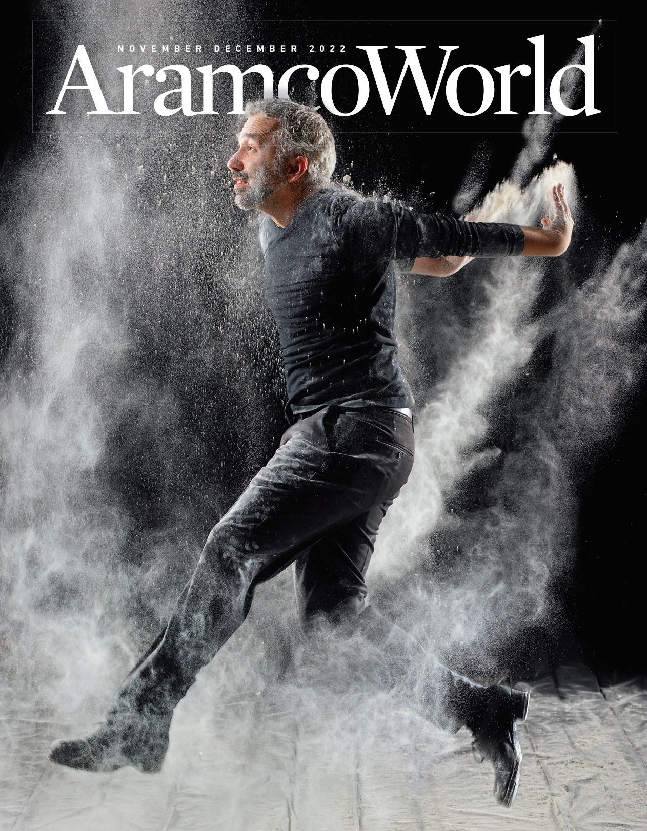 Andrew featured on the cover of AramcoWorld Magazine