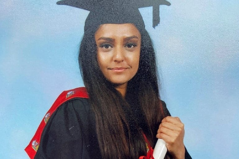 Nessa, a 28-year-old primary school teacher, was killed on the evening of September 17 while walking in a London park [Metropolitan Police via AP]