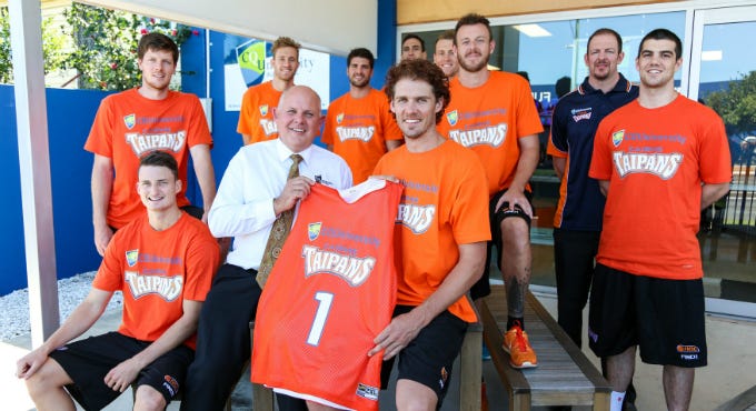 The new look CQ University Cairns Taipans Photo Credit: Cairns Taipans