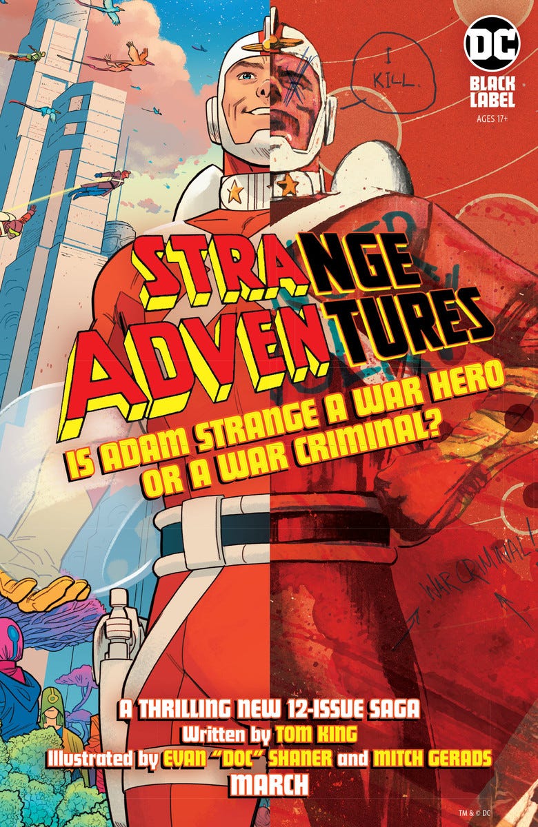 King, Gerads and Shaner's Highly Anticipated 'Strange Adventures' Secures  DC's Black Label Treatment – FIRST COMICS NEWS