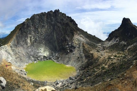 Gunung Sibayak is quite spectacular. Photo: Stuart McDonald