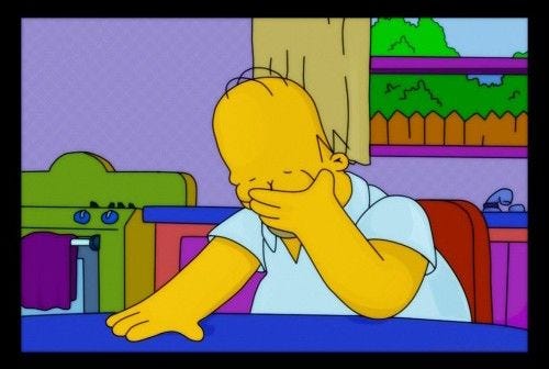 disappointed | The simpsons, Memes, Homer simpson