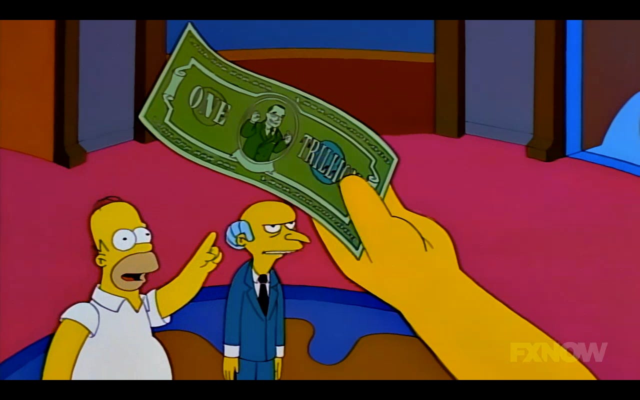 Scullyfied Simpsons: Season 9, Episode 20: &quot;The Trouble With Trillions&quot; –  The Review Nebula