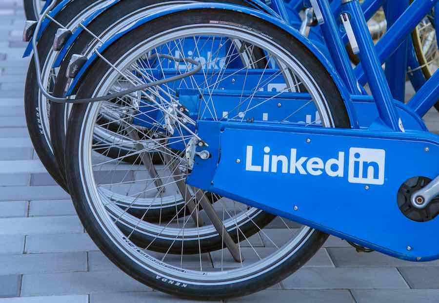 Bikes on LinkedIn campus