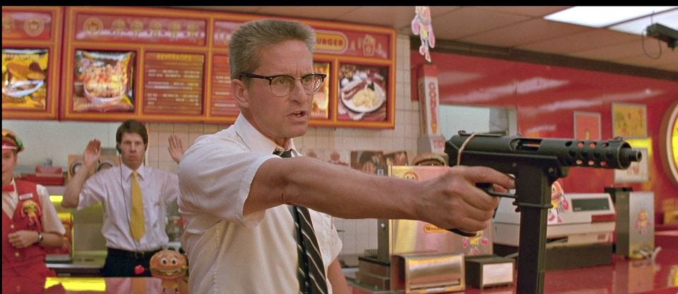 Michael Douglas in Falling Down