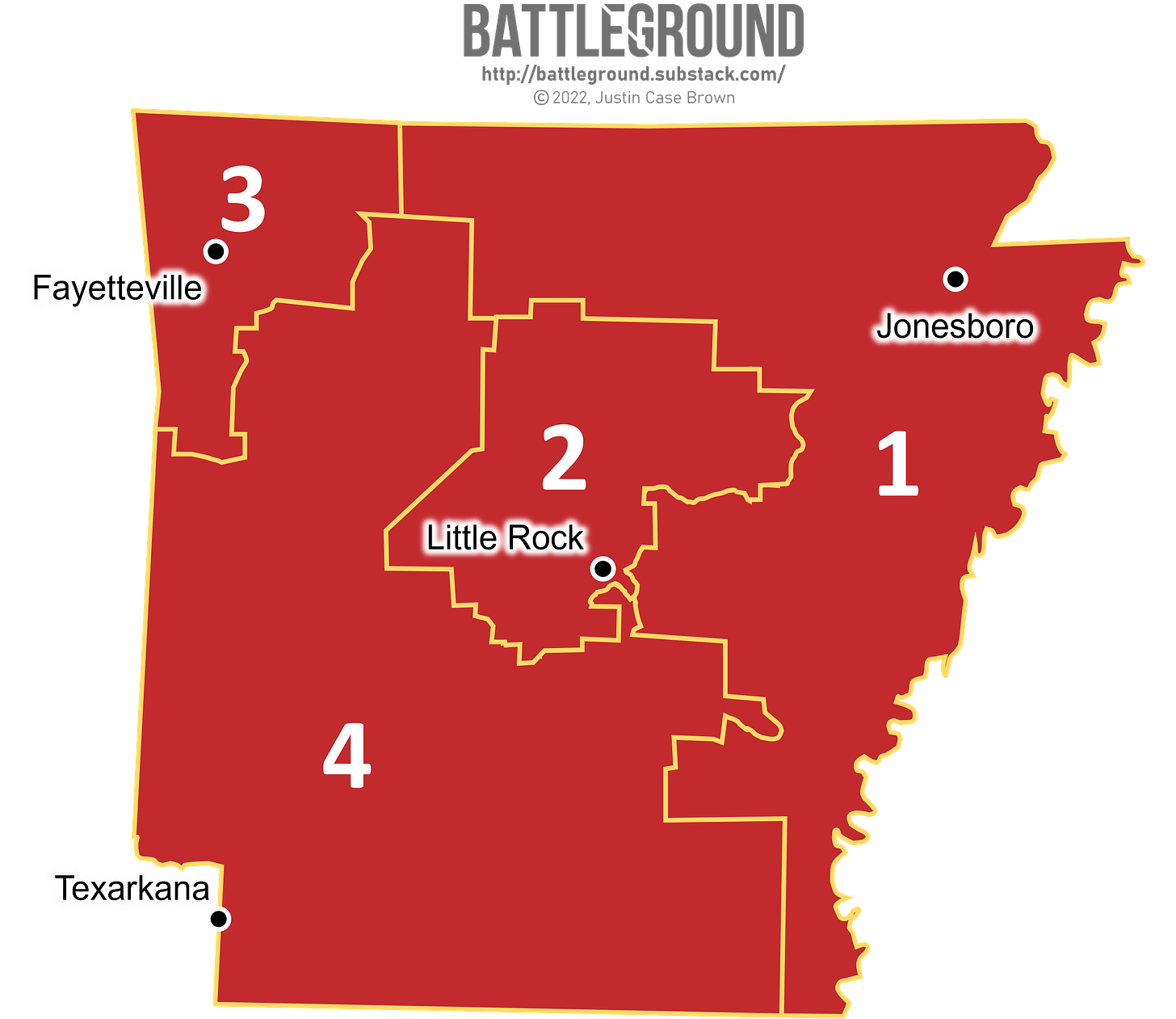 Arkansas' New Congressional Districts
