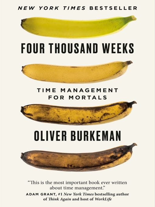 Four Thousand Weeks - Toronto Public Library - OverDrive