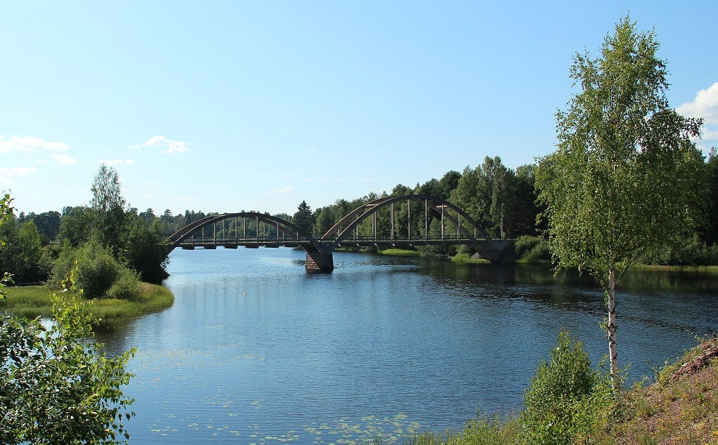 Gammal bro över Ore älv, Orsa, Dalarna, Sweden. Foto: Kerstin Ivarsson