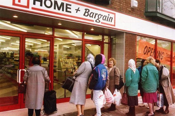 A nostalgic shot of the Home & Bargain store in Allerton Road in the 1980s. Were you a regular shopper?