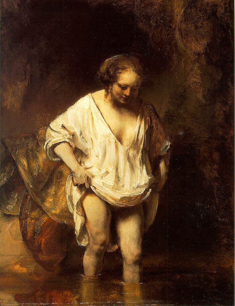 Rembrandt, A Woman Bathing,1654, National Gallery, London