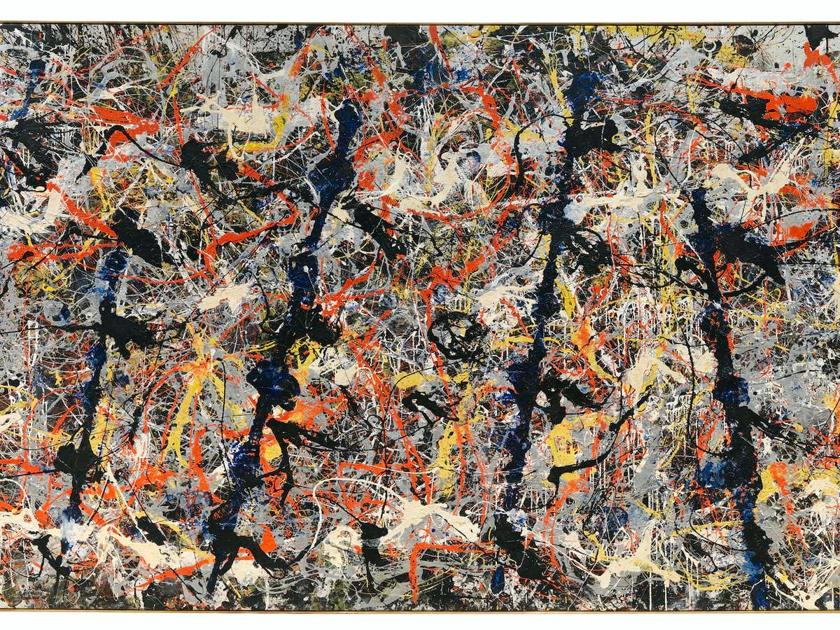 Here's looking at: Blue poles by Jackson Pollock