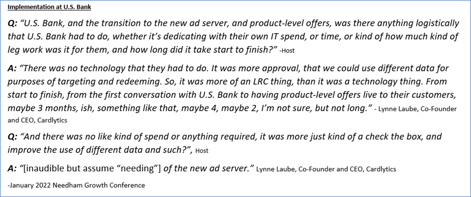 Cardlytics ($CDLX): The Power of Bridg (and Why CDLX is Undervalued), Austin Swanson, Swany407, Engagement, Data, New Ad Server, New UI, Self-Service, Ad Budgets, Neobanks, banks, Fintechs, CDLX financials, Revenue, FI Share, Rev Share, Delivery Costs, Gross Profit, OpEx, Operating Income, US Bank