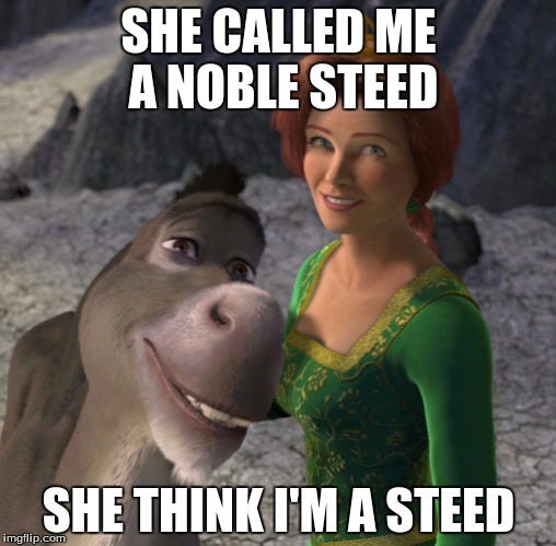 Image result for she called me a noble steed
