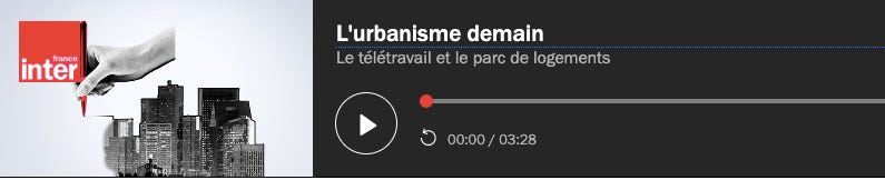 Podcast France Inter sur télétravail et logements
