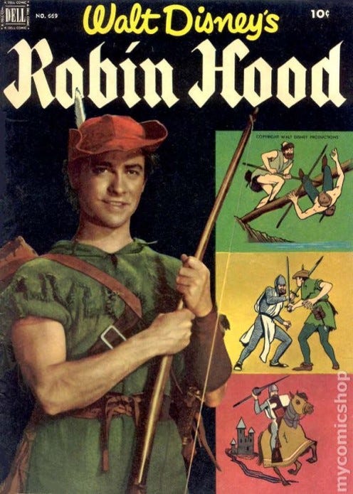 Dell Four-Color Comics adaptation of Walt Disney's Robin Hood