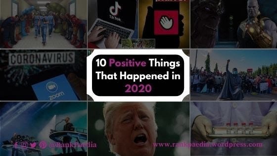 10 Positive Things that Happened in 2020