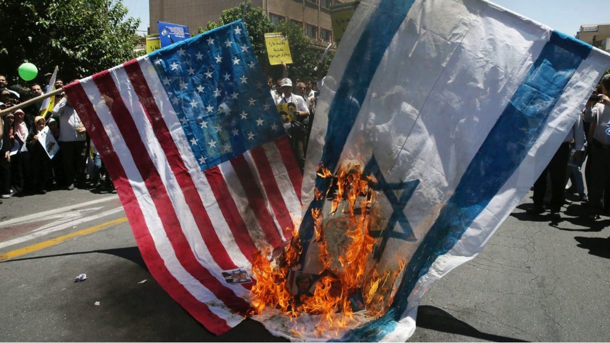 Al Quds Day: Protesters burn flags and chant 'death to Israel' at ...