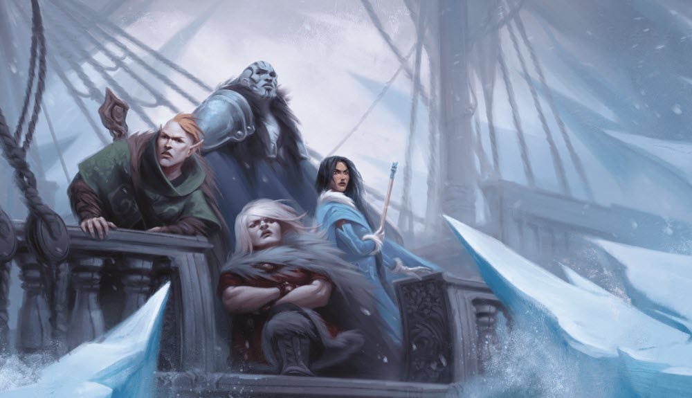 frozen sick free one shot promo image of characters on a boat
