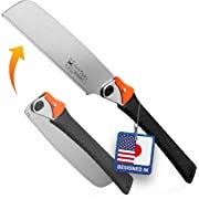 HARDTWERK Zen Japanese Pull Saw Foldable [Kataba] 9.5 inch Japanese Saw Hand Saw (SK4 Carbon Steel) for DIY & Woodworking - Pull Saw Wood Saw, Opens in a new tab