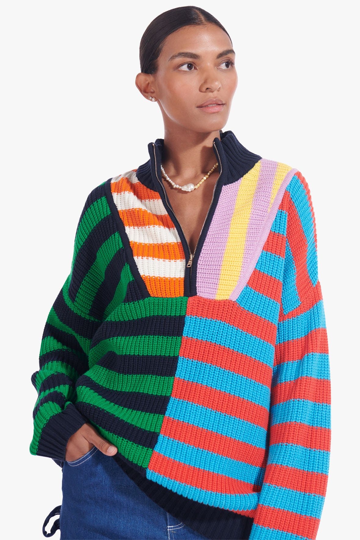 Staud Colorblock Sweater