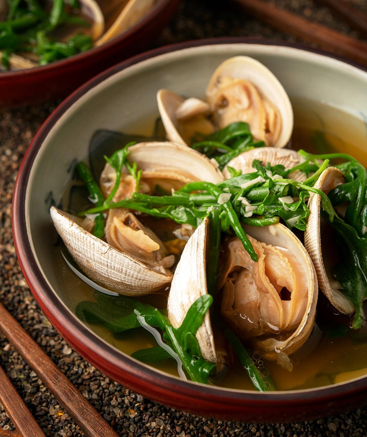 Japanese clam soup.