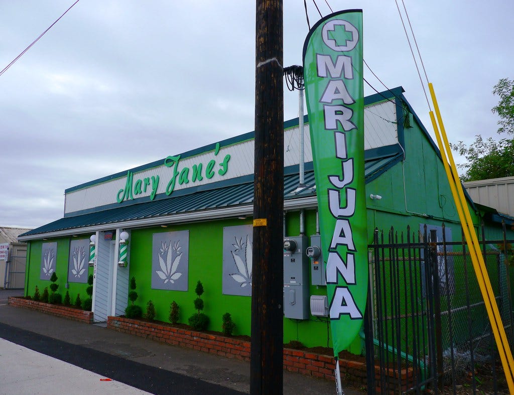 Mary Jane's Marijuana Dispensary in Eugene, Oregon