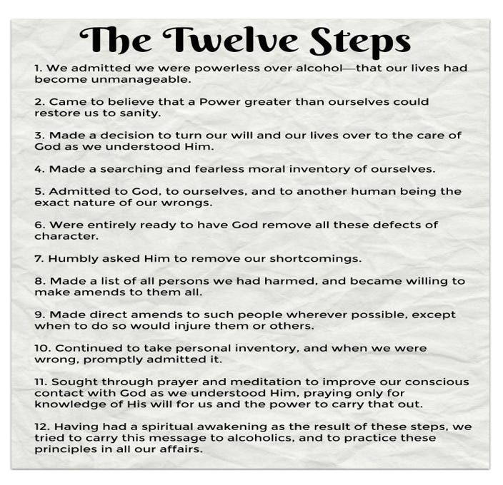 The 12 steps