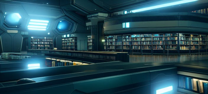 library sci-fi