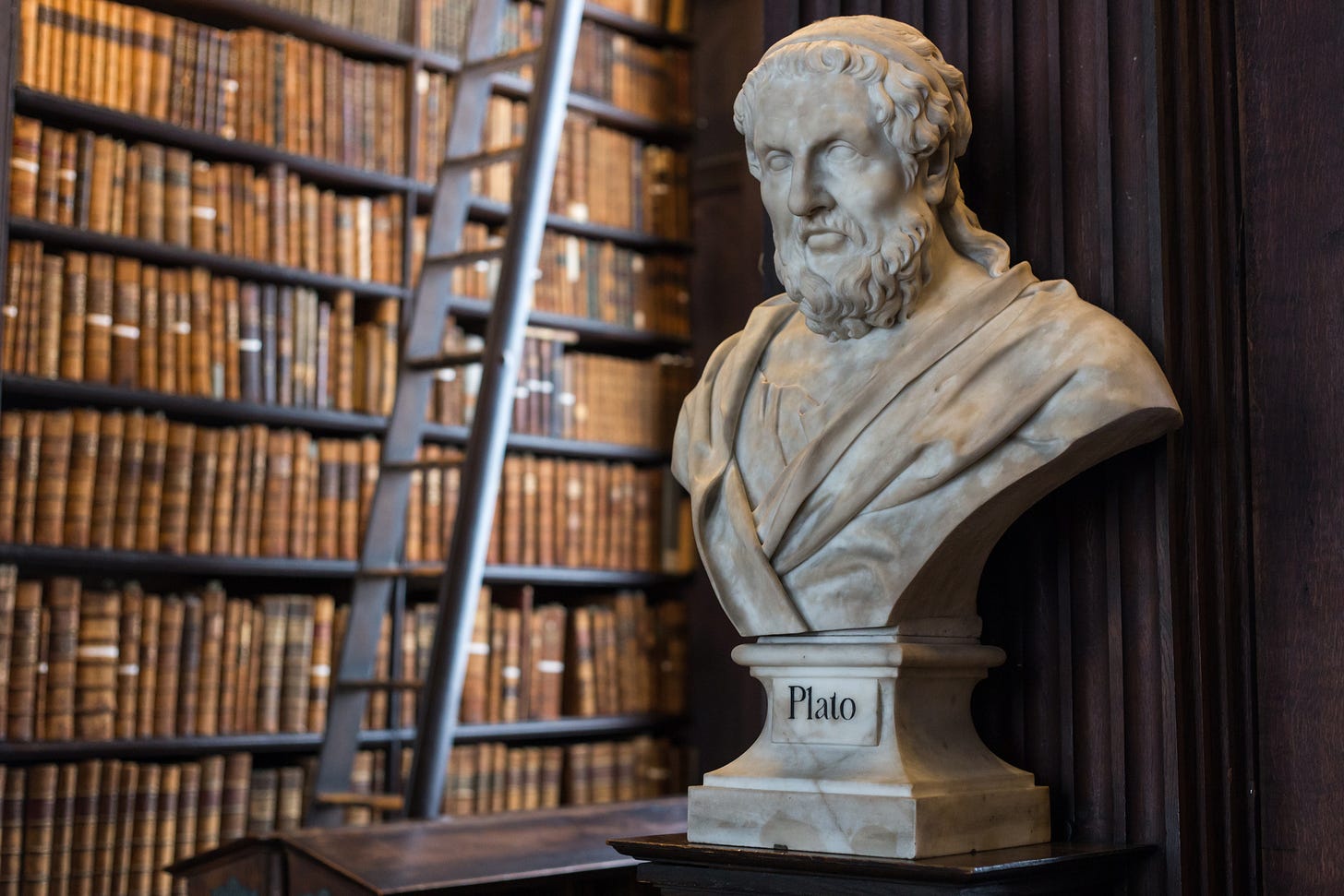 Plato bust in Trinity College