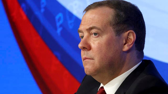 Bastards and scum': Ex-Russian President Medvedev broadcasts dark Kremlin  ambitions