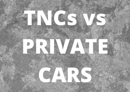 Volts tncs vs private cars
