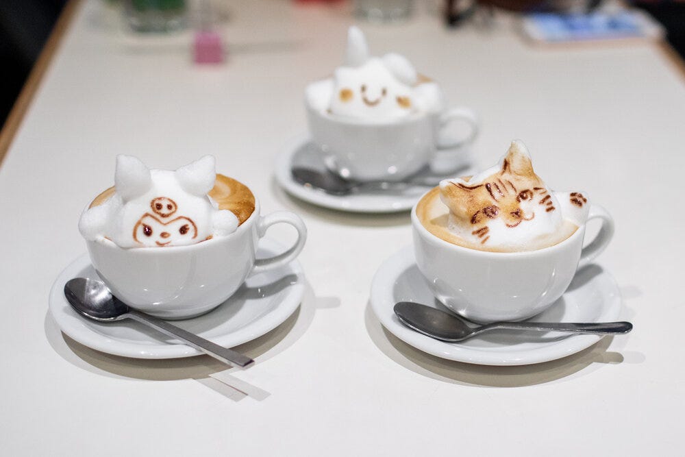 Another angle of the 3D latte art at Reissue Cafe. Which is your favorite?