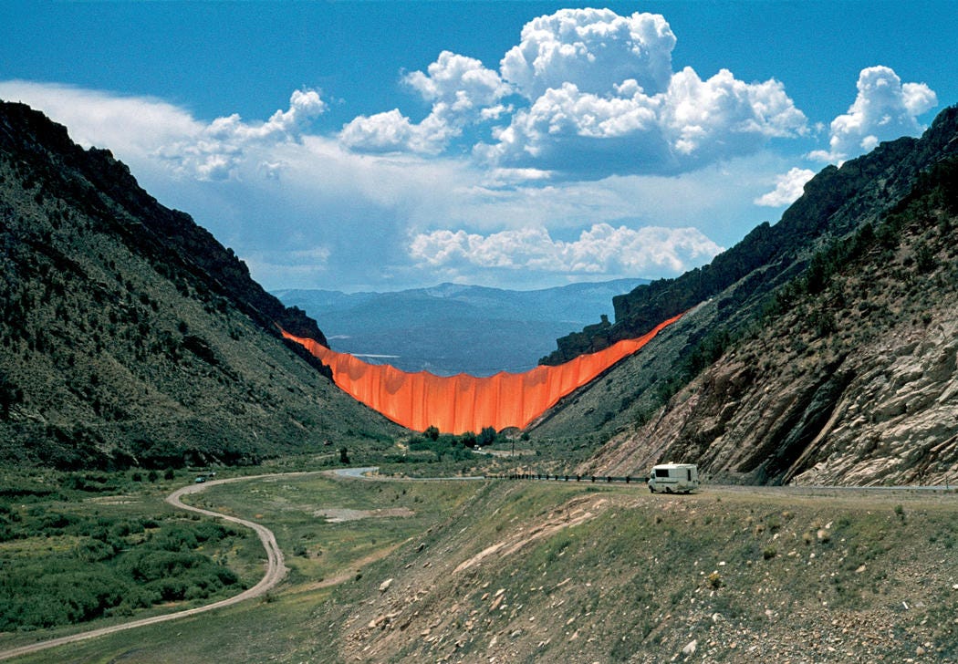 Valley Curtain, Rifle, Colorado, 1970-72