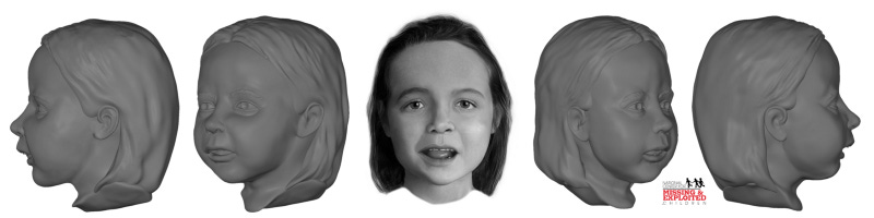 Artist rendering/facial reconstruction of Jane Doe found deceased in Madisonville, Texas