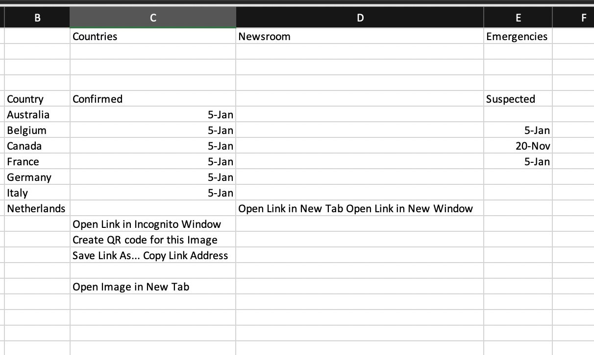 data table extracted from png in excel