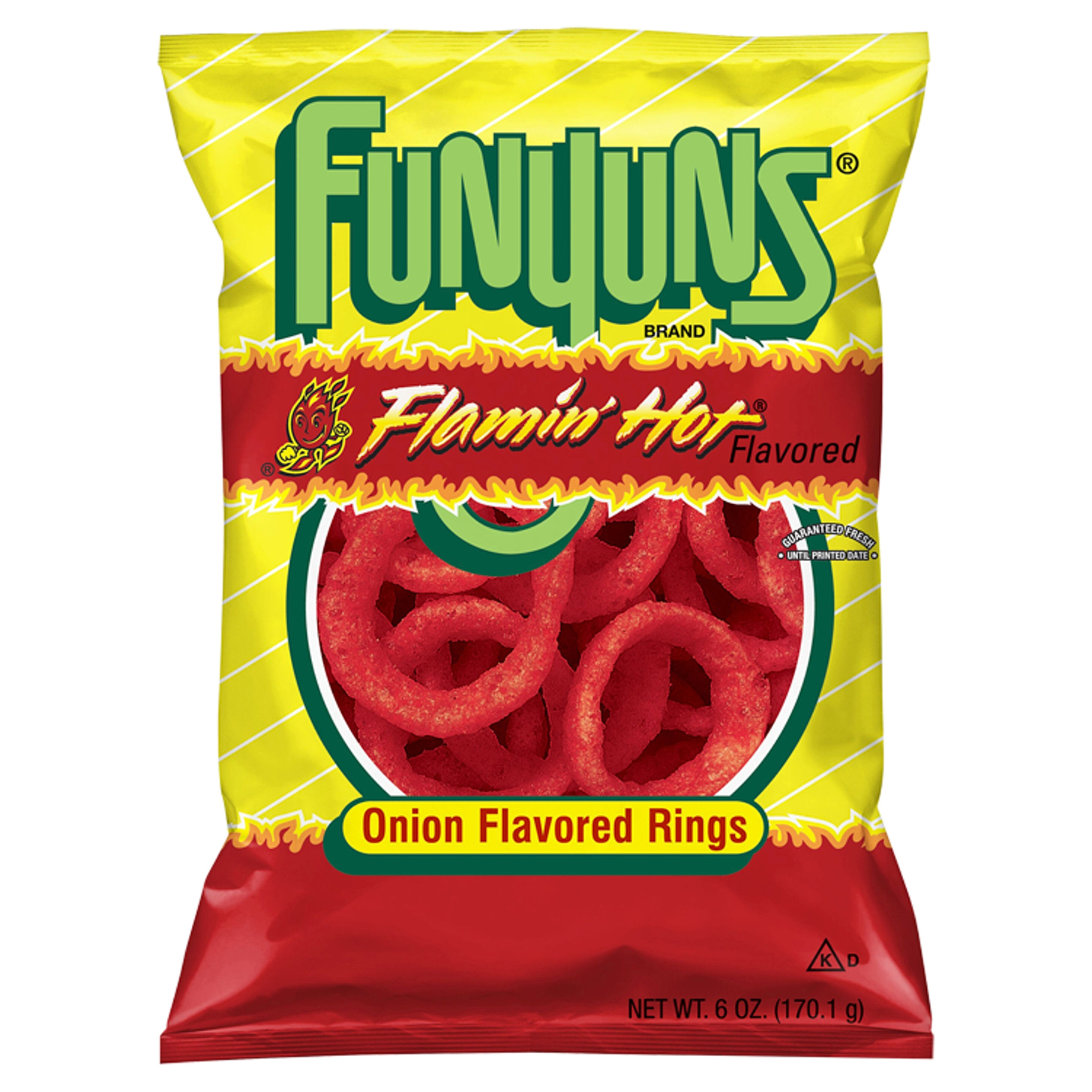 Funyuns Flamin' Hot Onion Flavored Rings, 6 oz - Walmart.com