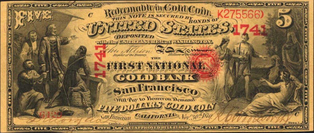 Large Size National Bank Notes National Gold Bank Notes Values & Prices By  Issue | The Greensheet