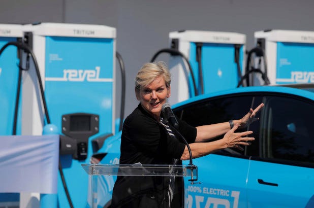 United States Secretary of Energy Jennifer Granholm said that the Biden administration supports electric ride-share companies but fell short of specifically calling on the city to change its rules.