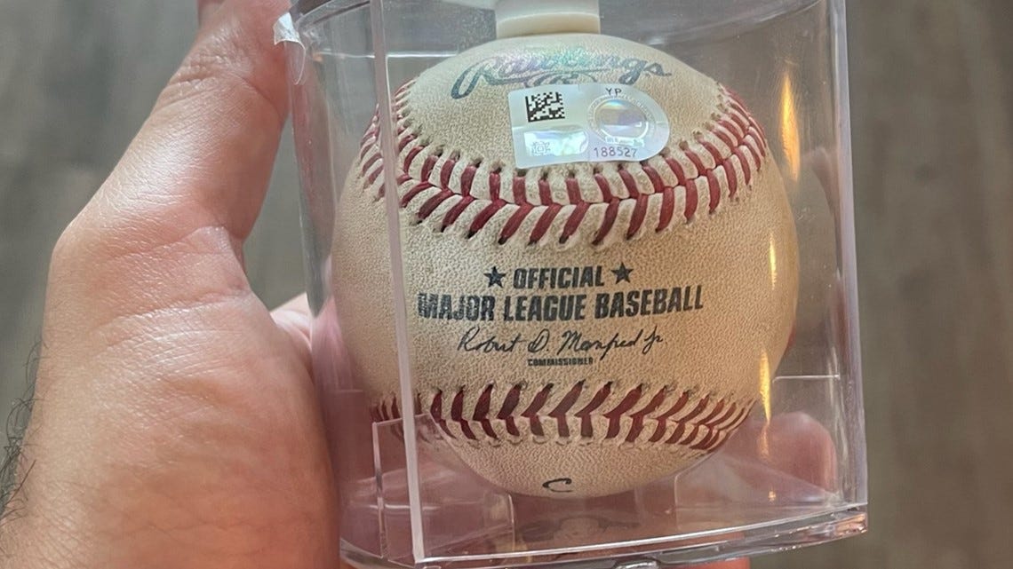 Aaron Judge 62nd HR ball sells at auction for $1.5 million | wfaa.com