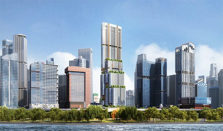  8 SHENTON WAY, ALIBABA GROUP, AXA TOWER, DAILY-SP, FEATURED, SINGAPORE, SKIDMORE OWINGS MERRILL