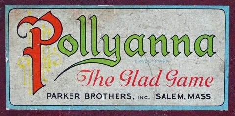 Pollyanna - The Glad Game from Parker Brothers 