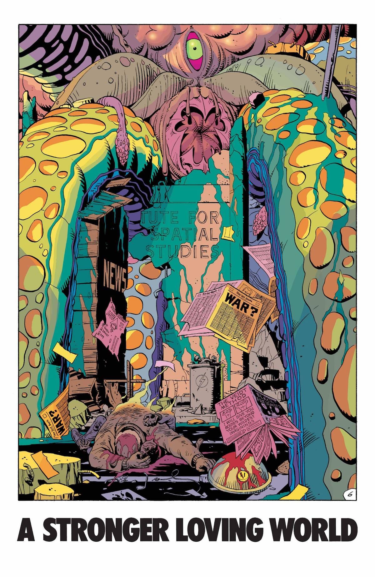 Giant Squid Panel from Watchmen comic
