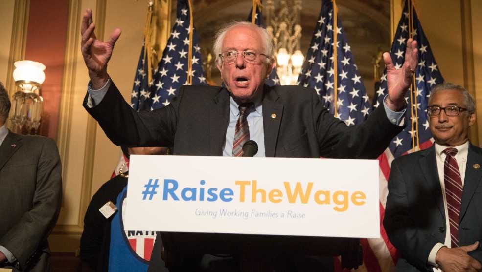 Led by Bernie Sanders, Democrats Introduce Legislation to Raise the Minimum  Wage – Mother Jones